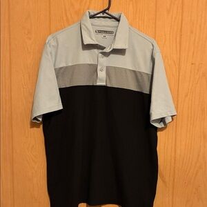 Pebble Beach Black and Light Gray Polo Shirt
